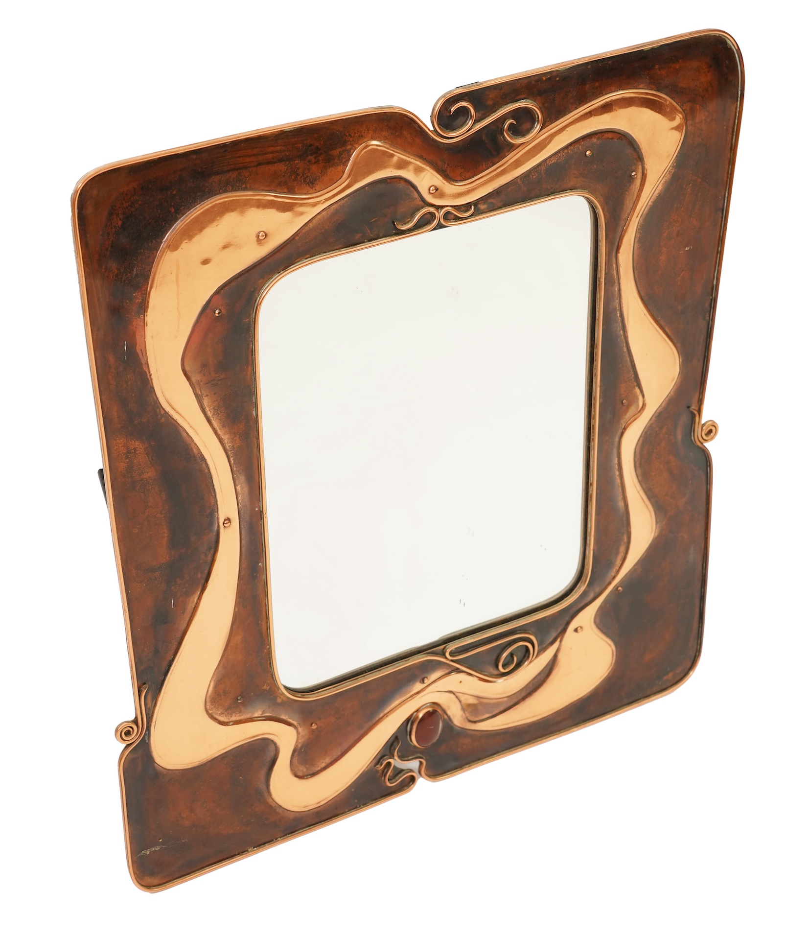 Sam Fanaroff BEM, 1926-2019, A patinated copper wall mirror